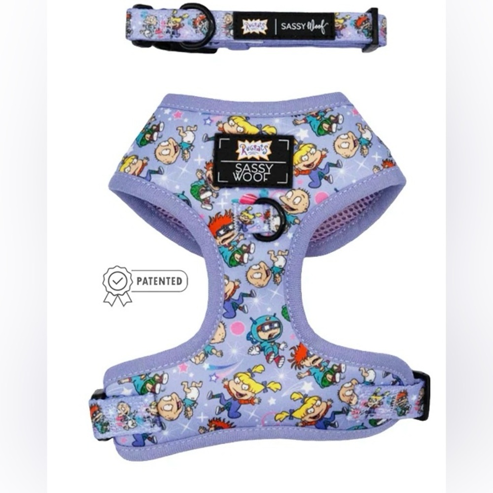 Sassy Woof Rugrats Dog Harness and Collar Set